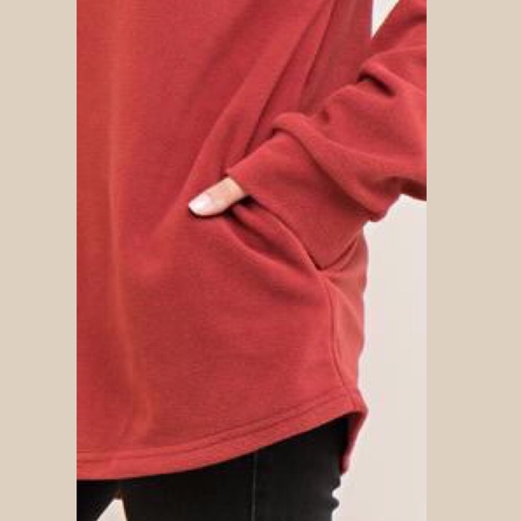 $ FIRM 🌷Two-tone Lace-up Be My Heart Fleece - Picture 5 of 5